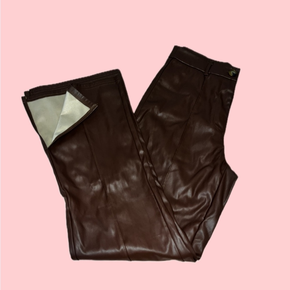 Women’s Brown Leather Pants